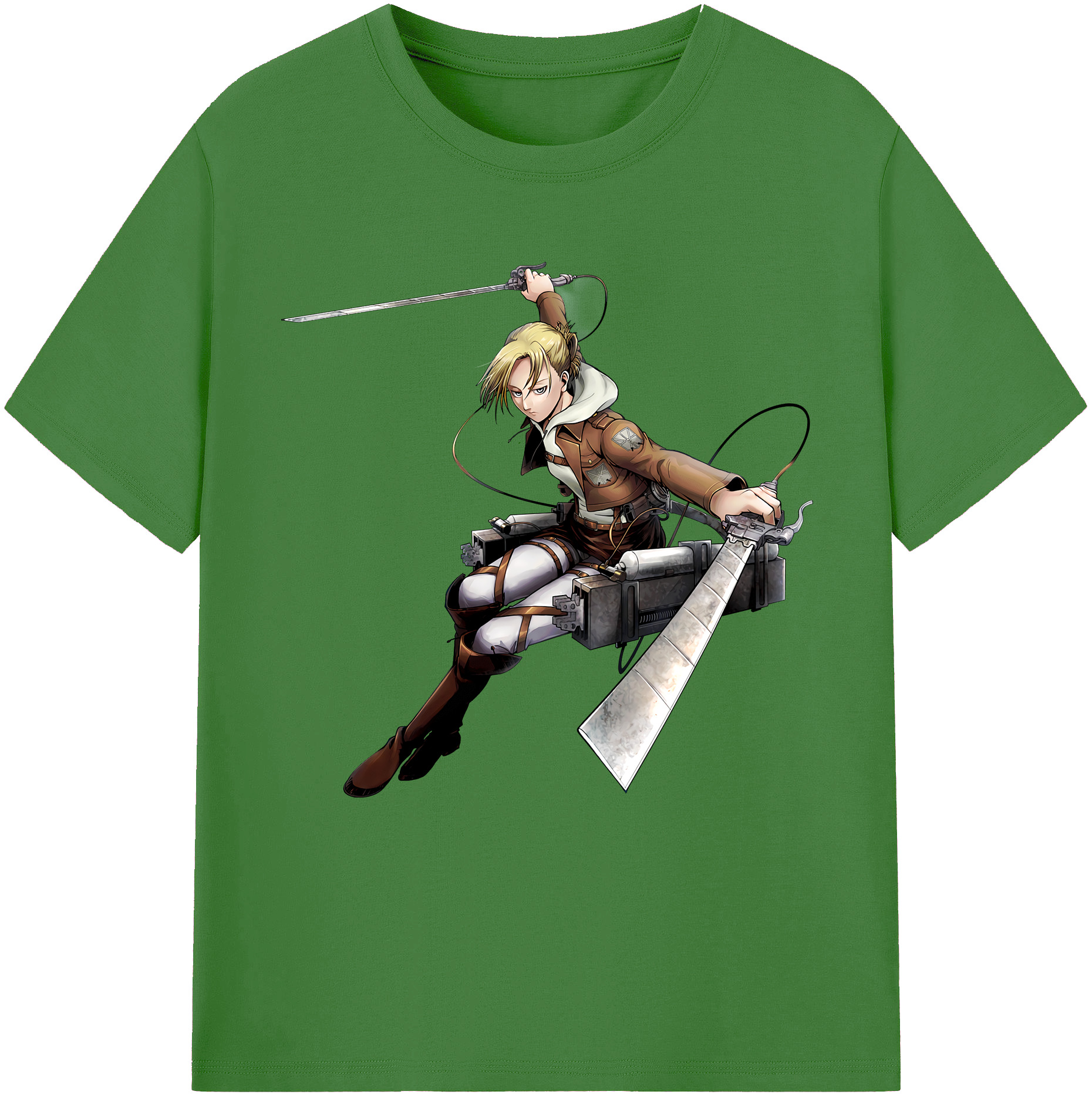 （画像用） 進撃の巨人 アニ・レオンハート Attack on Titan Annie Leonhart レディースカジュアルプリントTシャツ（綿100％）